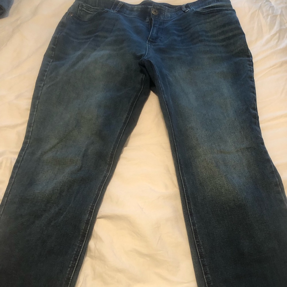 Ashley Stewart Magic Waistband Denim Jeans